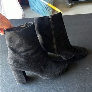 Lulus Black Suede Ankle Boots
